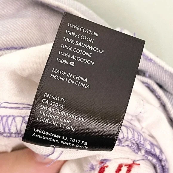 BDG Women's 100% Cotton Sunset Seagull Ombre High Waisted Cowboy Jeans Size 24 - Picture 11 of 11